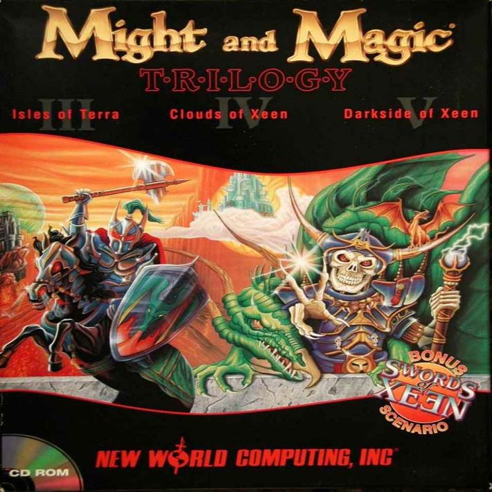Might & Magic: Trilogy - predn CD obal