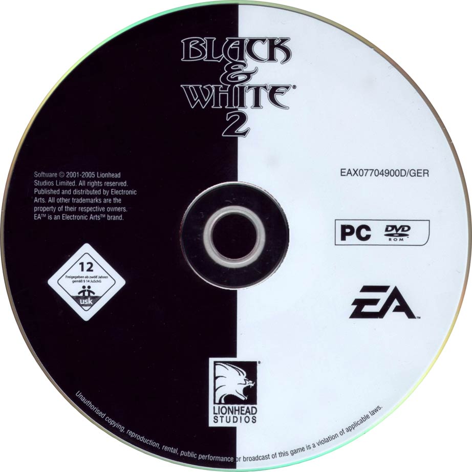 Black & White 2 - CD obal
