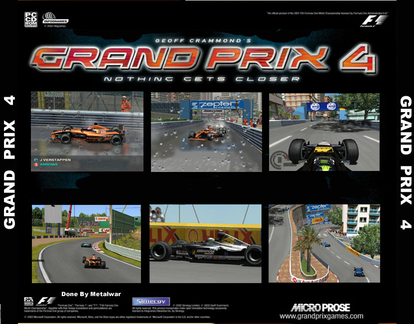 Grand Prix 4 - zadn CD obal