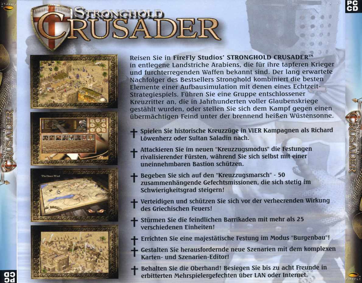 Stronghold: Crusader - zadn CD obal 2