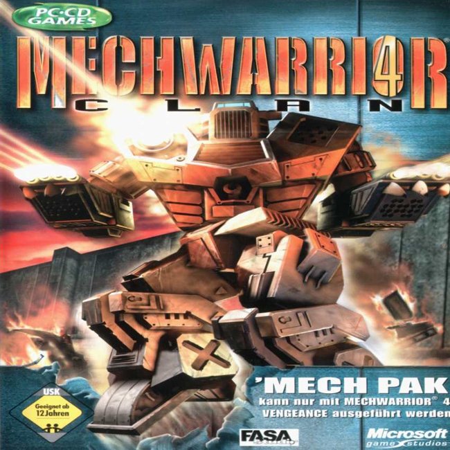 MechWarrior 4: Clan 'Mech Pak - predn CD obal
