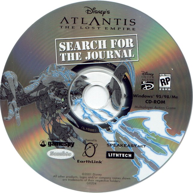 Atlantis: The Lost Empire - Search for the Journal - CD obal