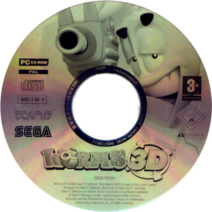 Worms 3D - CD obal 2