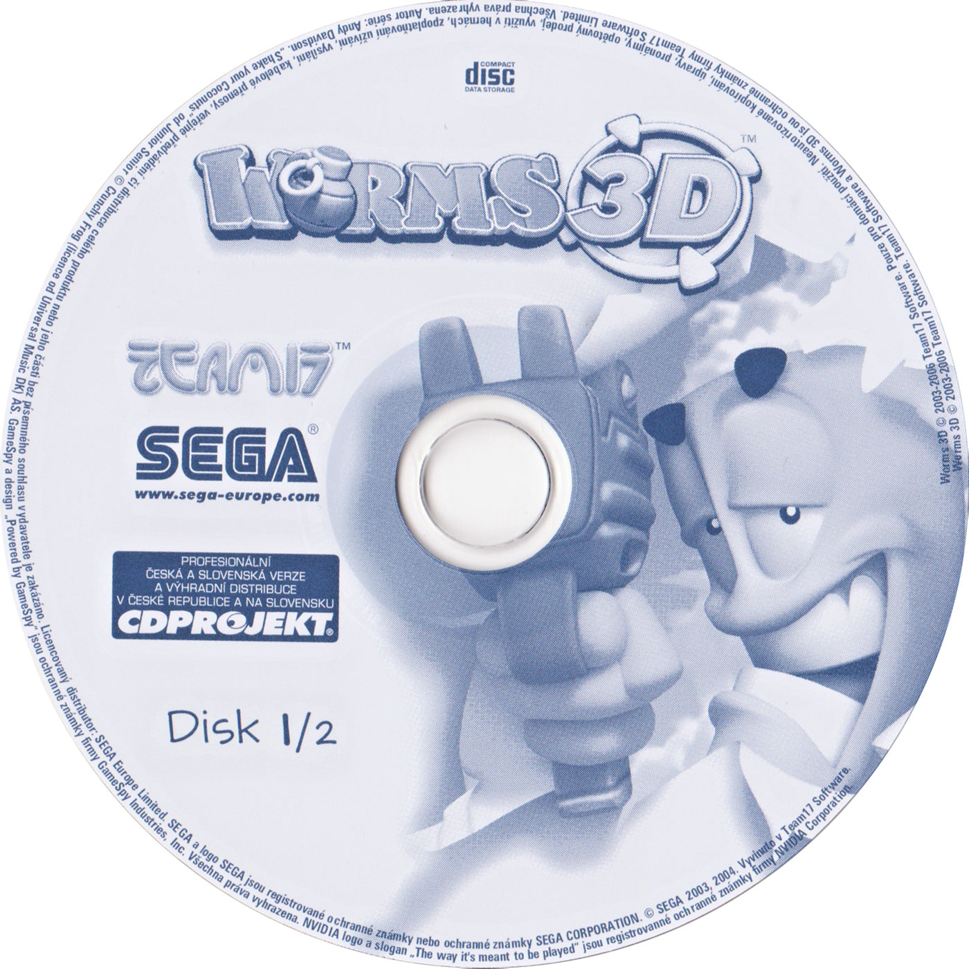 Worms 3D - CD obal 3