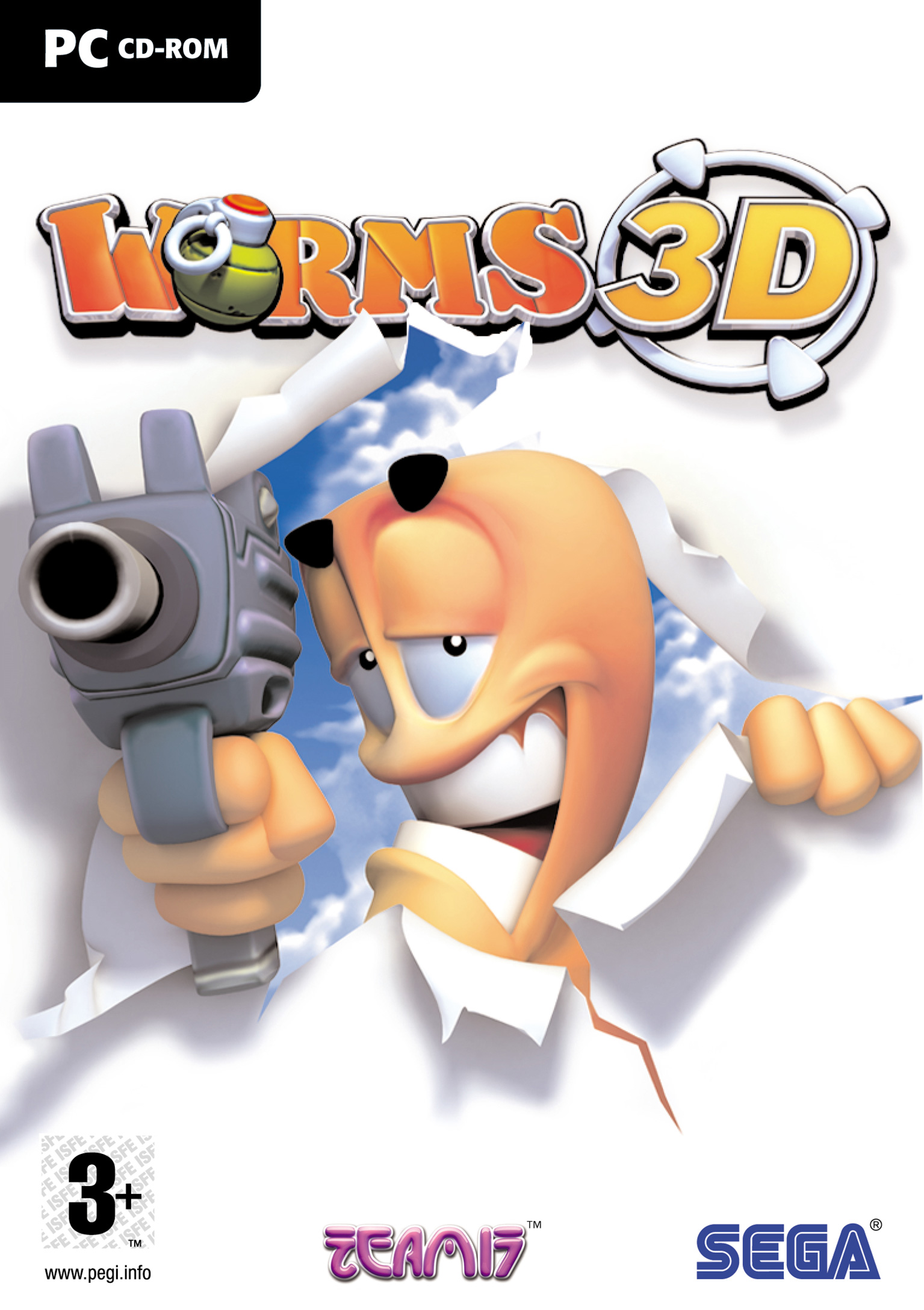 Worms 3D - predn DVD obal