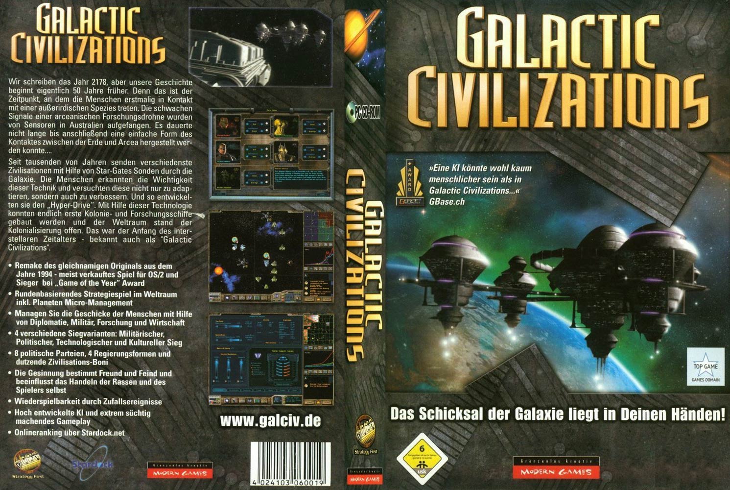 Galactic Civilizations - DVD obal