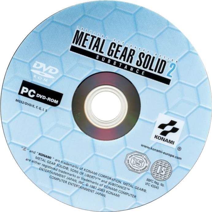 Metal Gear Solid 2: Substance - CD obal