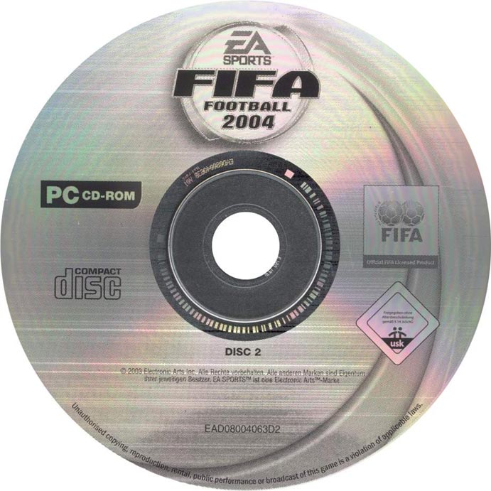 FIFA Soccer 2004 - CD obal 2