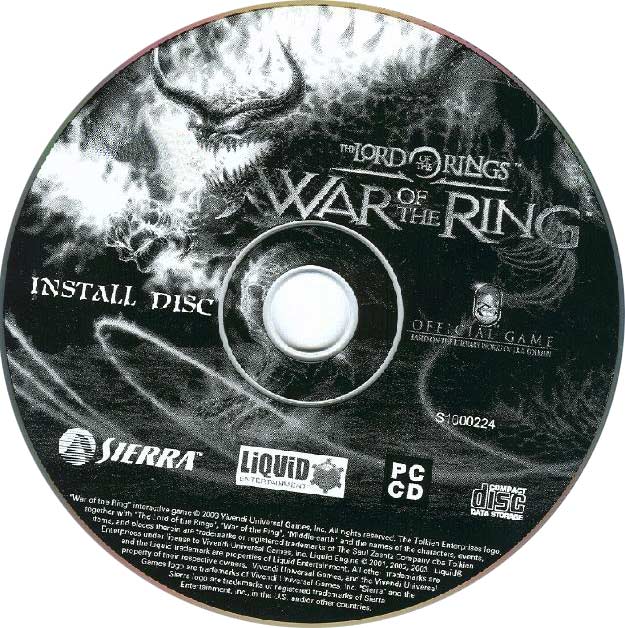 Lord of the Rings: War of the Ring - CD obal