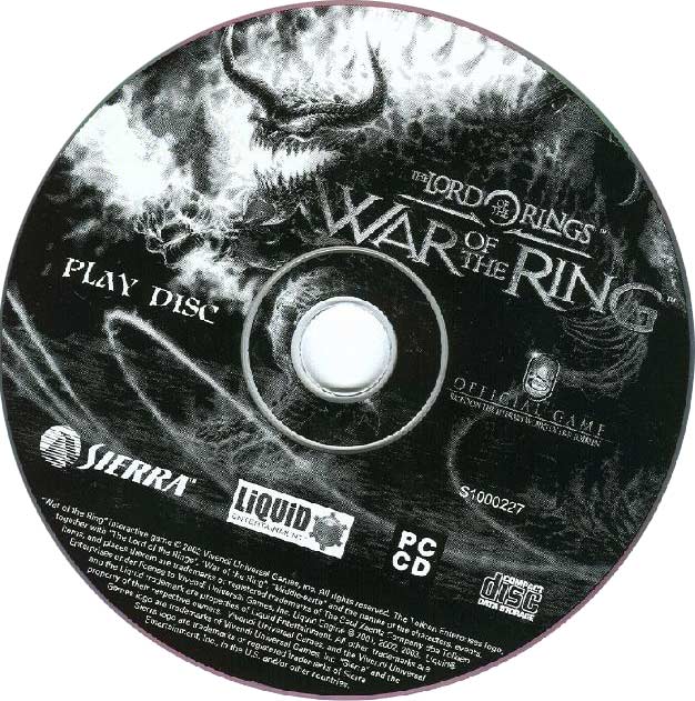 Lord of the Rings: War of the Ring - CD obal 2
