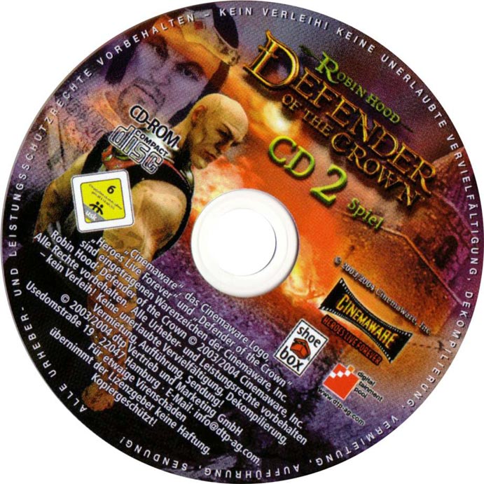 Robin Hood: Defender of the Crown - CD obal 2