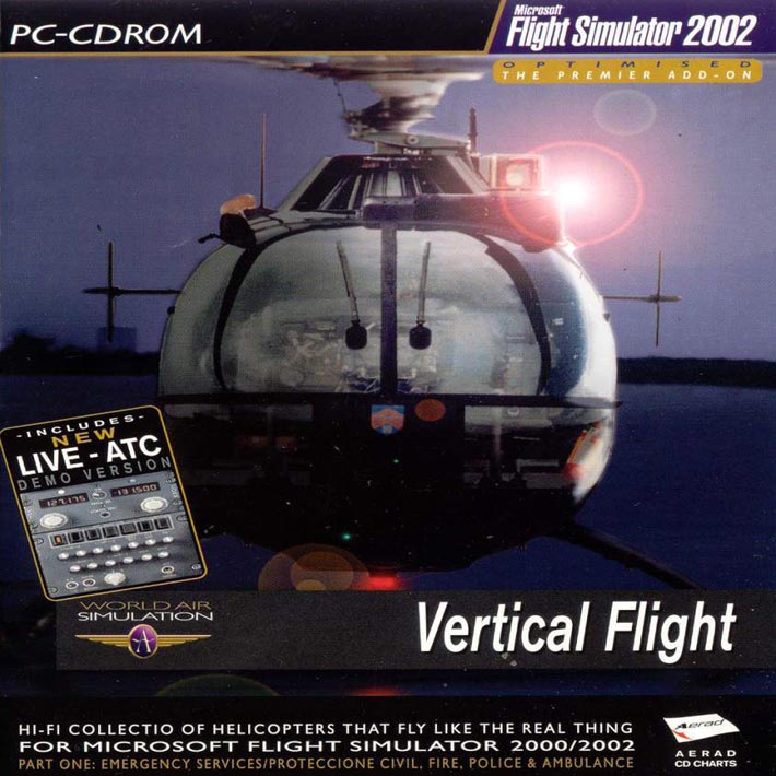 Vertical Flight - MS Flight Simulator 2002 Add-On - predn CD obal