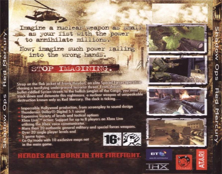 Shadow Ops: Red Mercury - DVD obal