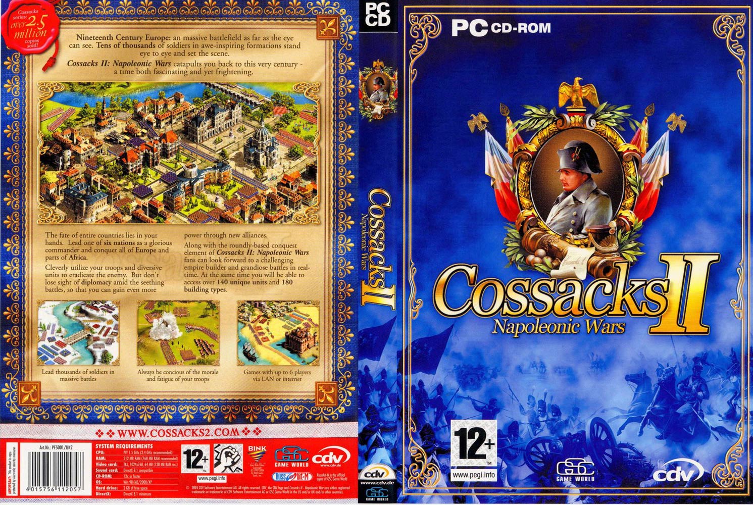 Cossacks 2: Napoleonic Wars - DVD obal