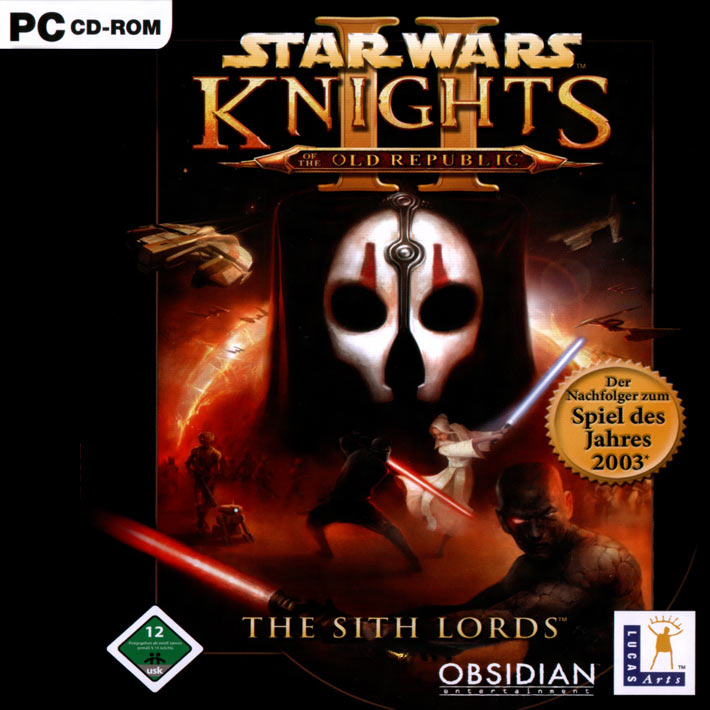 Star Wars: Knights of the Old Republic 2: The Sith Lords - predn CD obal