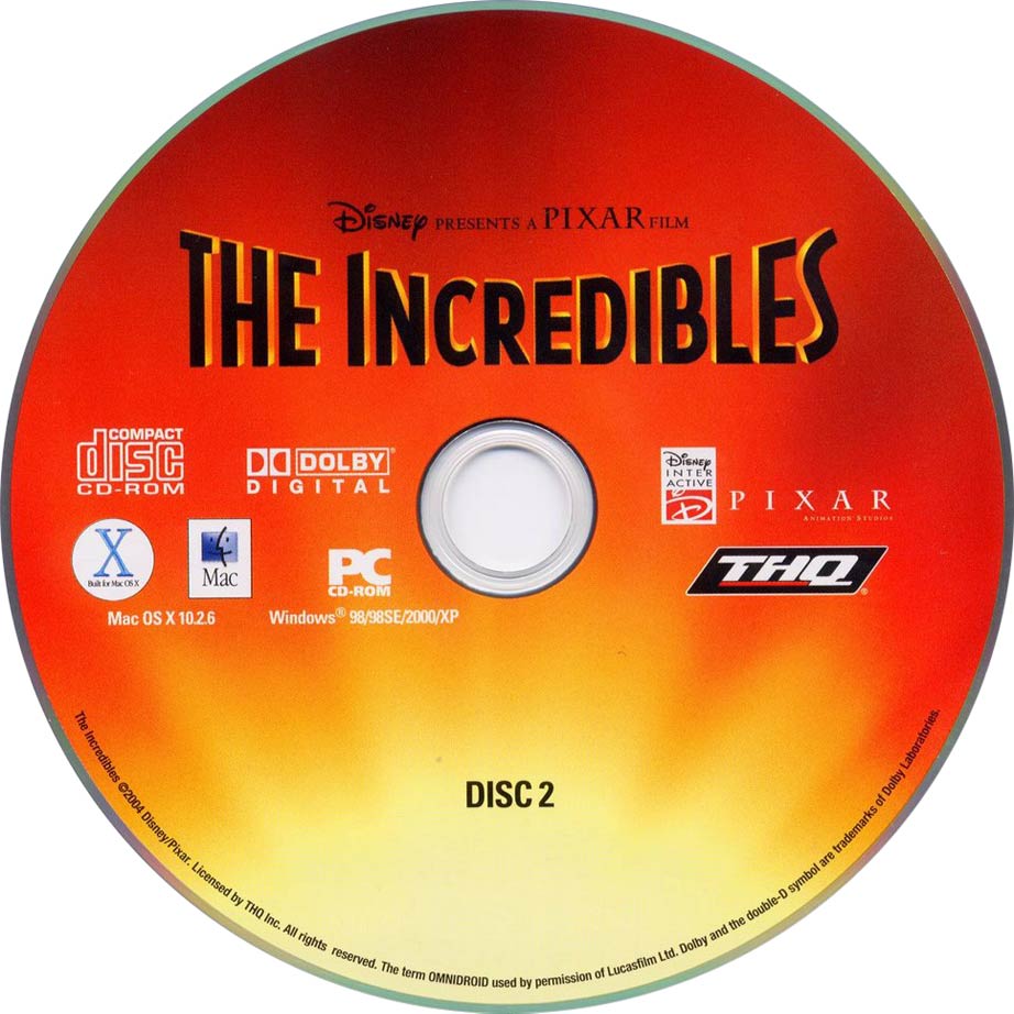 The Incredibles - CD obal 2