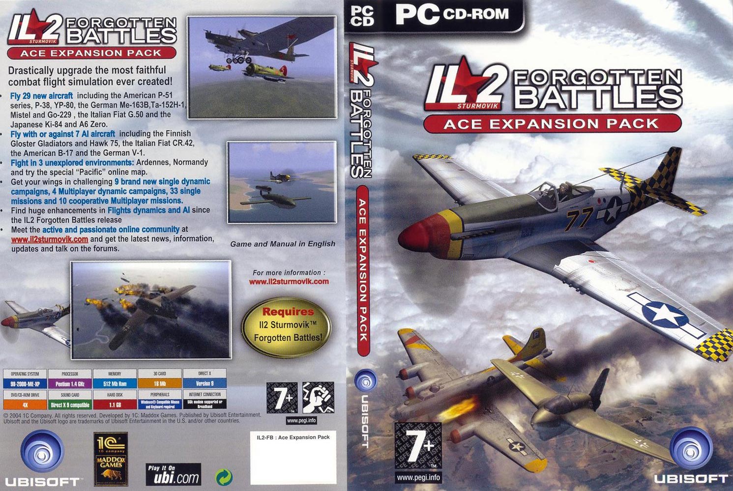 IL-2 Sturmovik: Forgotten Battles: Ace Expansion Pack - DVD obal