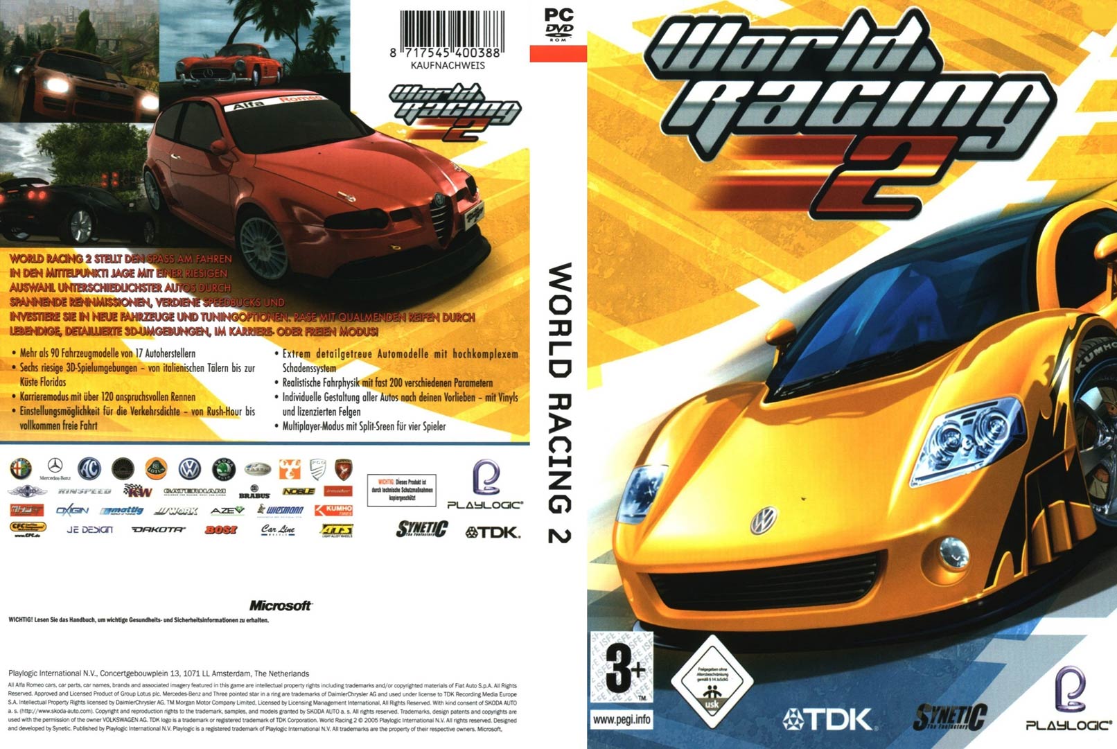 World Racing 2 - DVD obal