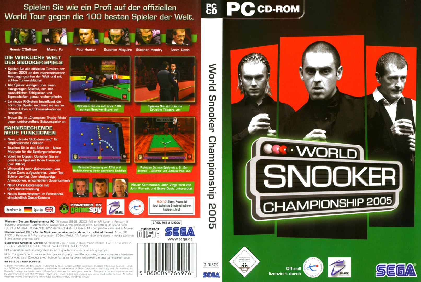 World Championship Snooker 2005 - DVD obal