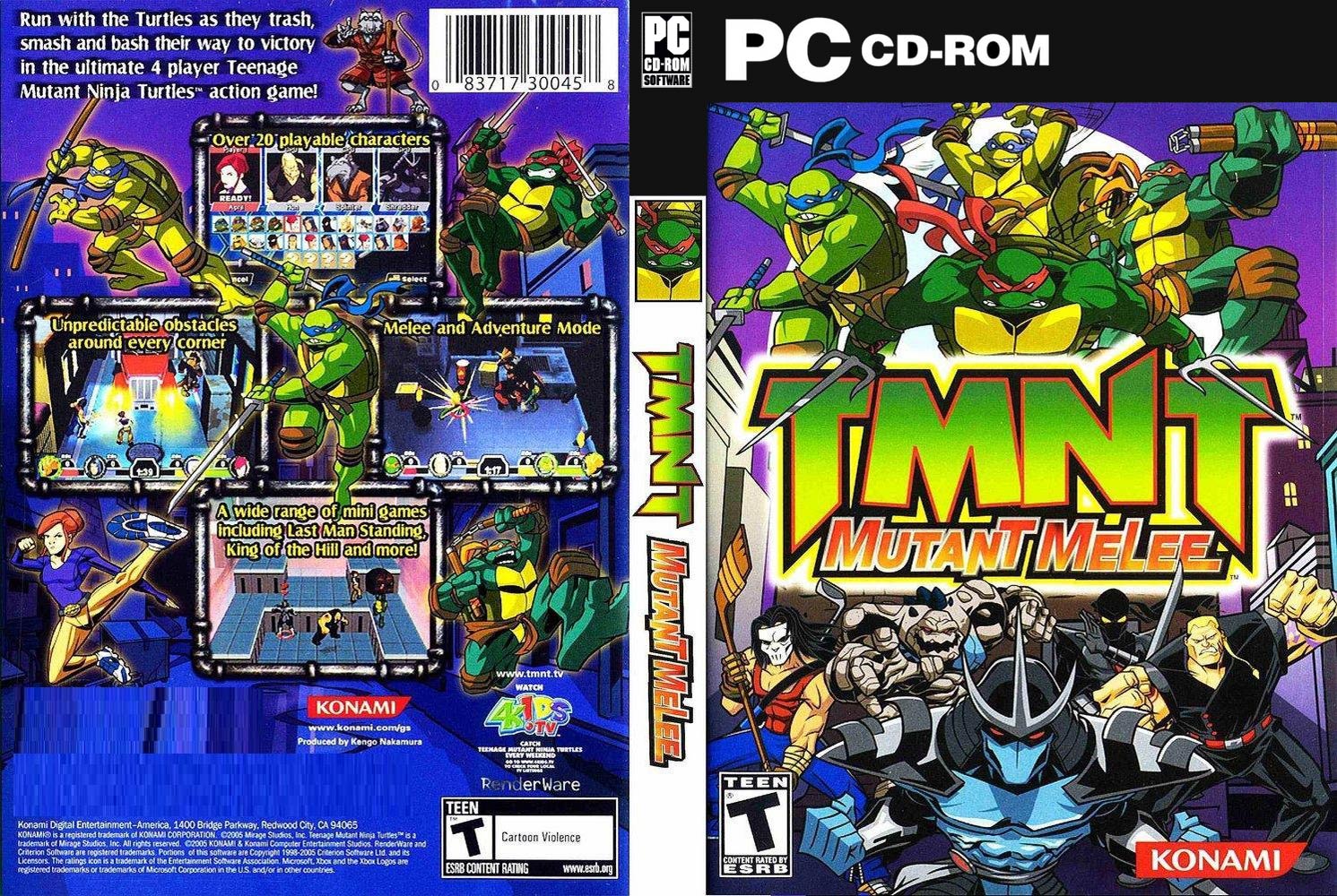 Teenage Mutant Ninja Turtles: Mutant Melee - DVD obal