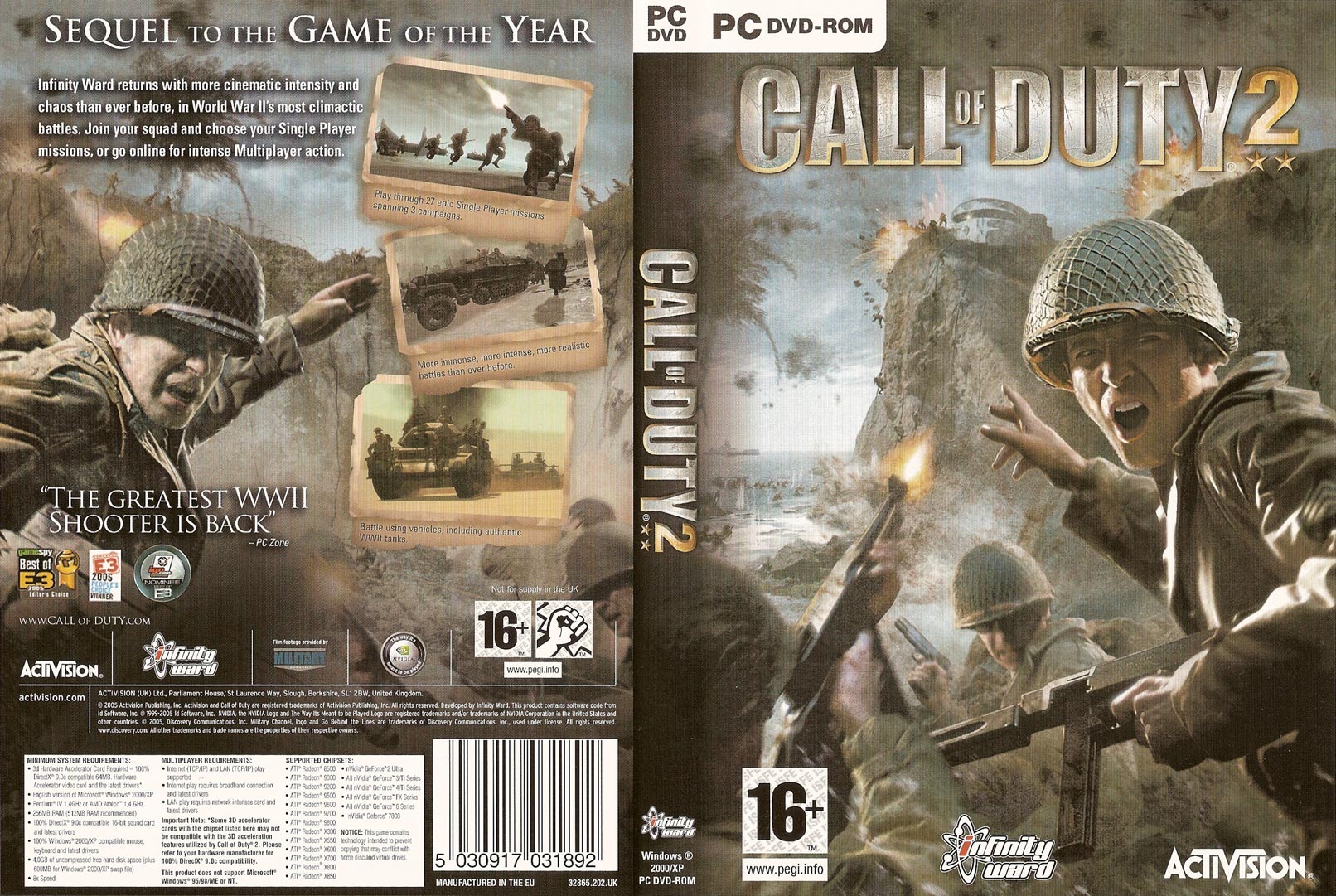 Call of Duty 2 - DVD obal 2