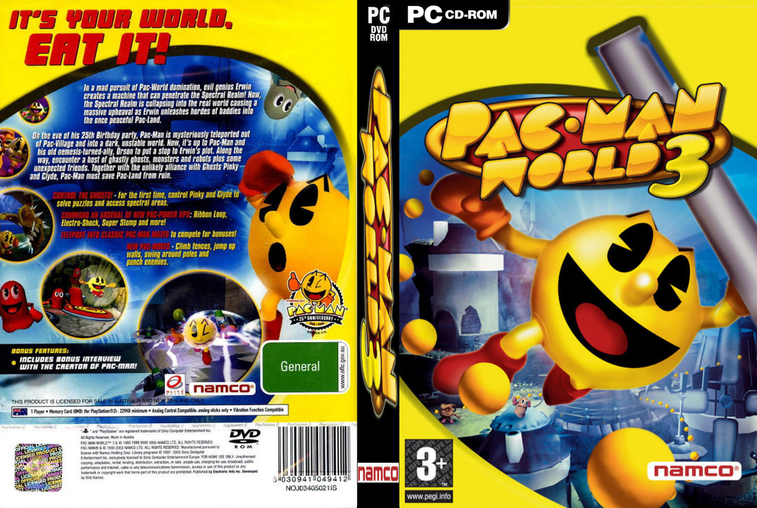 Pac-Man World 3 - DVD obal