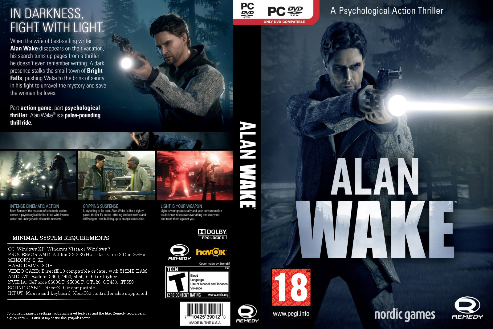 Alan Wake - DVD obal 2