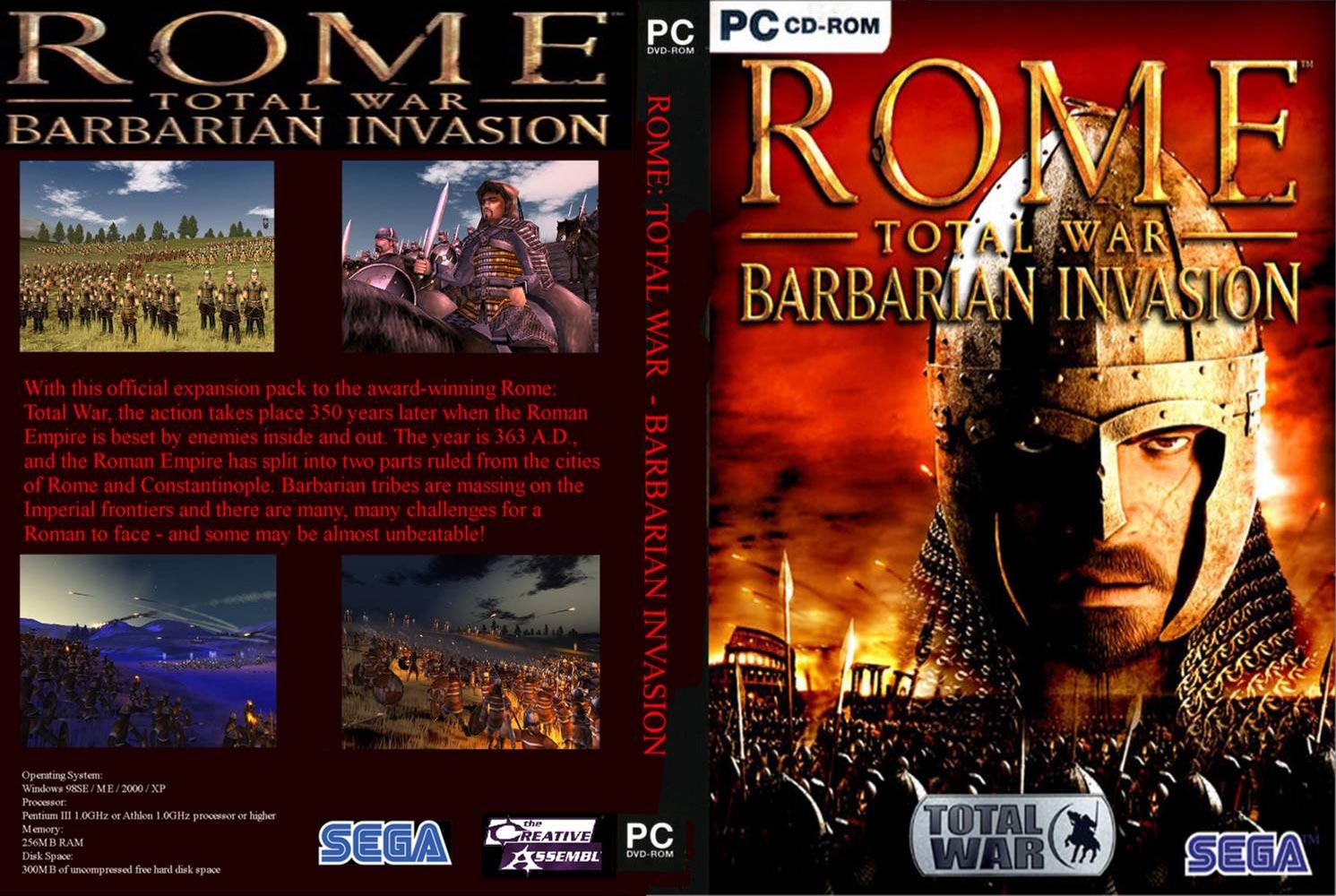 Rome: Total War - Barbarian Invasion - DVD obal