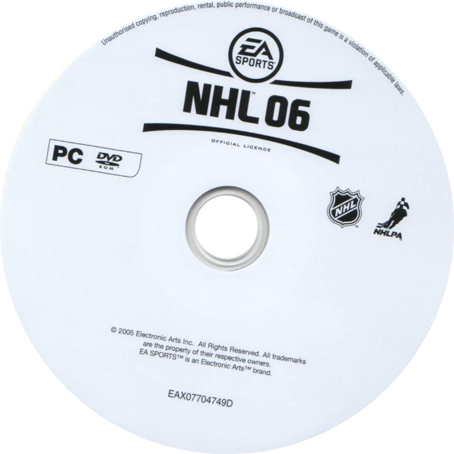 NHL 06 - CD obal 2
