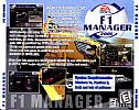 F1 Manager 2001 - zadn CD obal