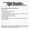 Microsoft Flight Simulator 95 - predn vntorn CD obal