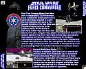 Star Wars: Force Commander - zadn CD obal