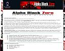 Alpha Black Zero: Intrepid Protocol - zadn CD obal