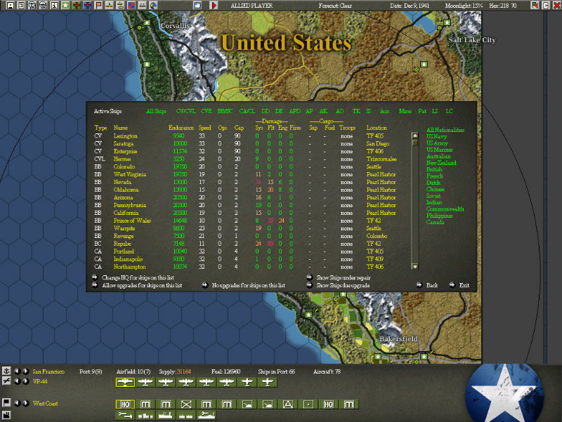 War in the Pacific: Admiral's Edition - screenshot 5