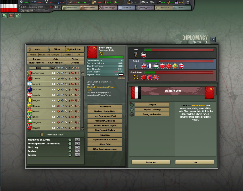 Hearts of Iron 3: For the Motherland - screenshot 1
