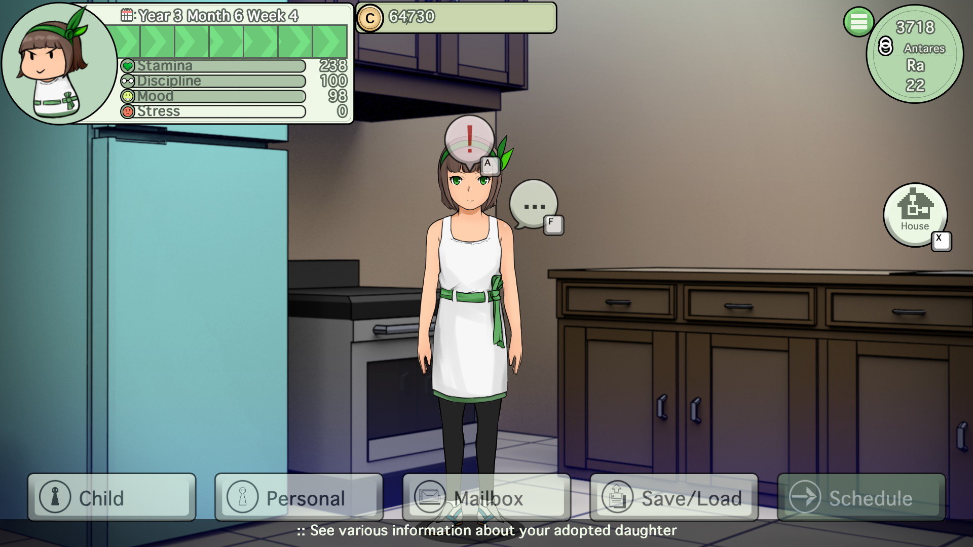 Ciel Fledge: A Daughter Raising Simulator - screenshot 1