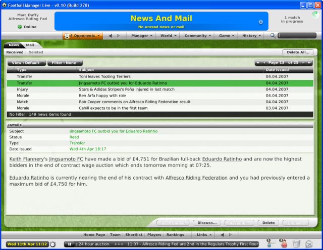 Football Manager Live - screenshot 7