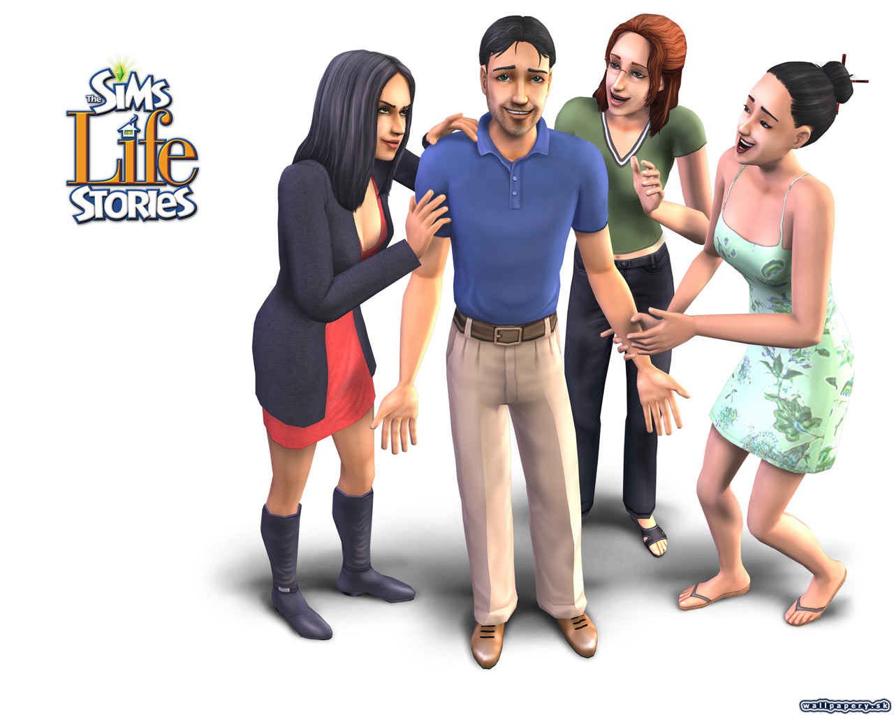 The Sims Life Stories - wallpaper 3