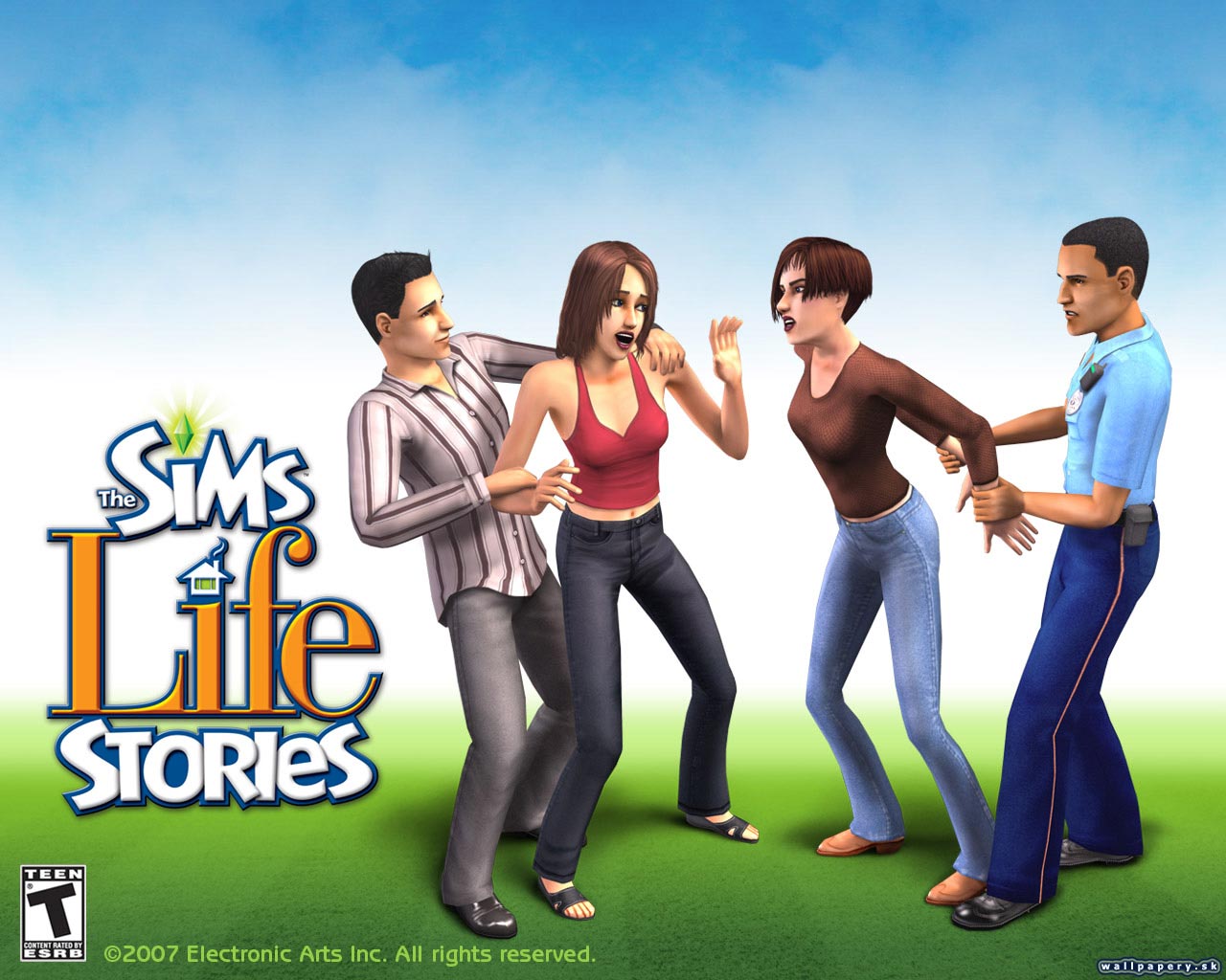 The Sims Life Stories - wallpaper 9