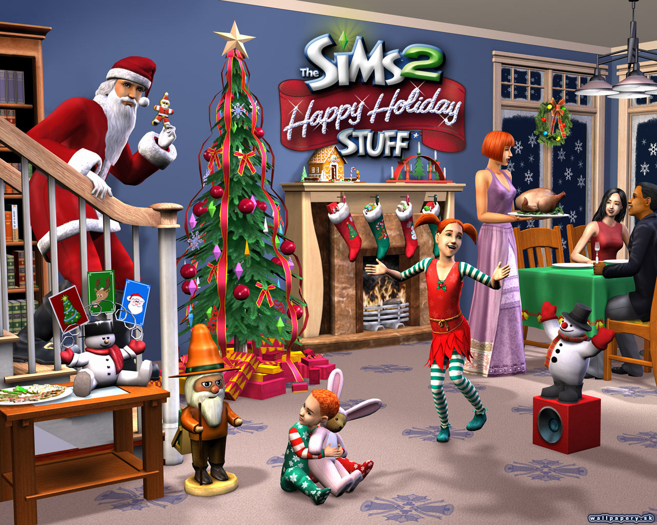 The Sims 2: Happy Holiday Stuff - wallpaper 2