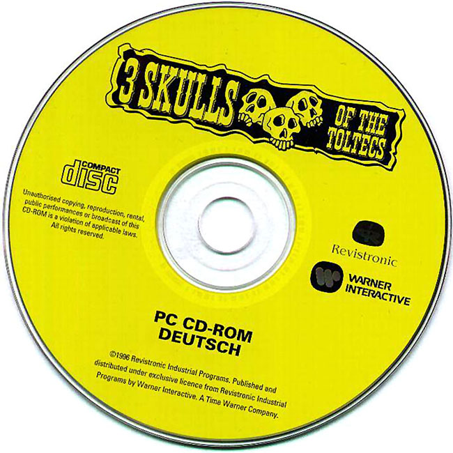 3 Skulls of the Toltecs - CD obal