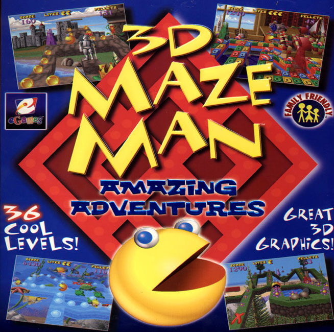 3D Maze Man: Amazing Adventures - predn CD obal