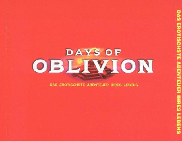 Days of Oblivion - zadn CD obal