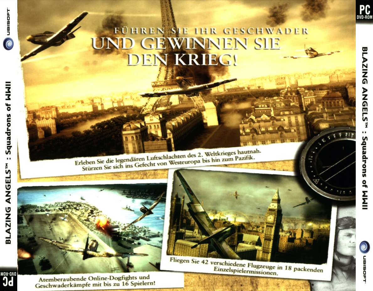 Blazing Angels: Squadrons of WWII - zadn CD obal