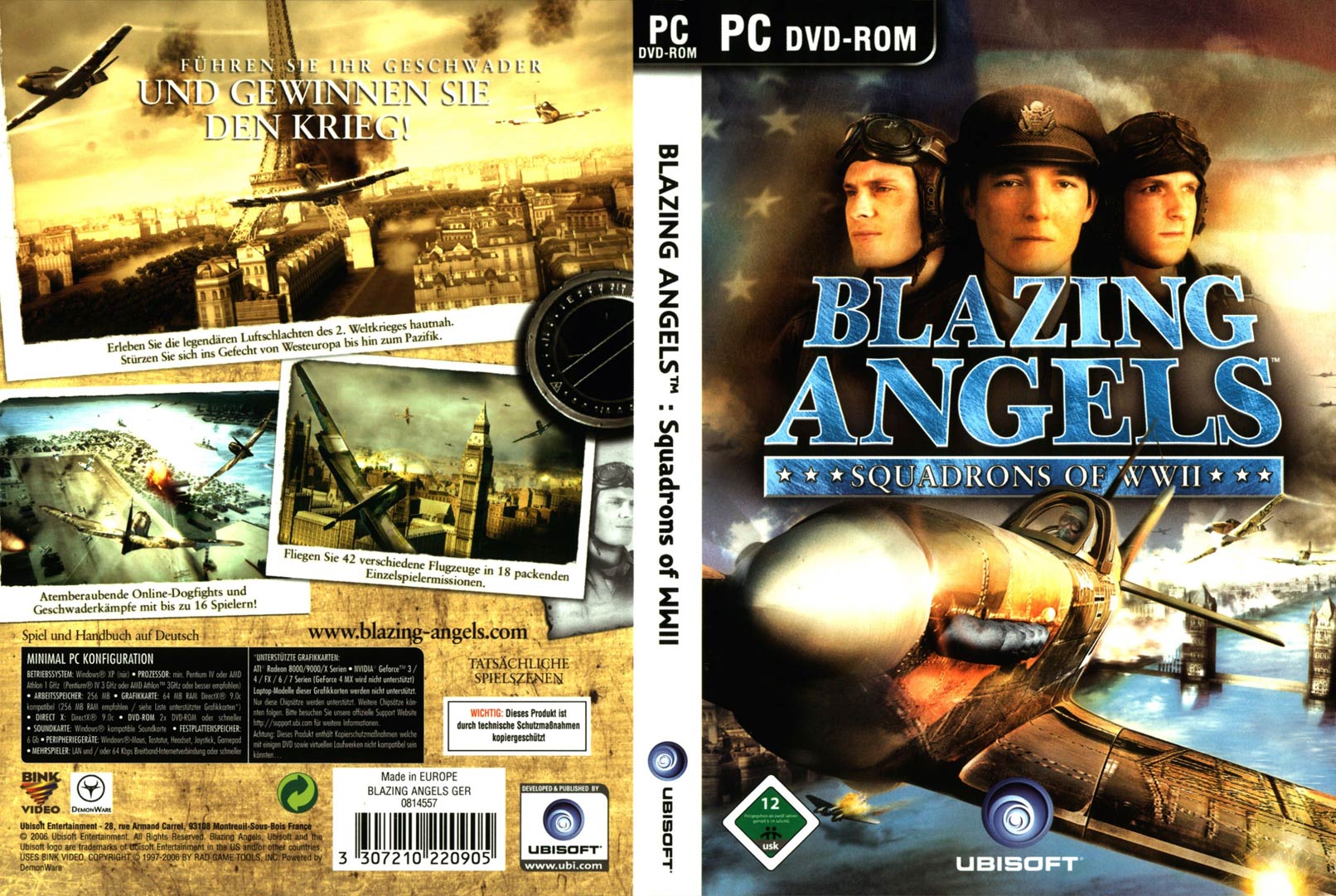 Blazing Angels: Squadrons of WWII - DVD obal 2