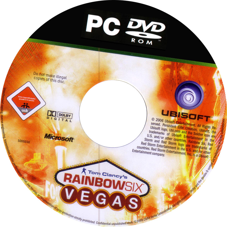 Rainbow Six: Vegas - CD obal