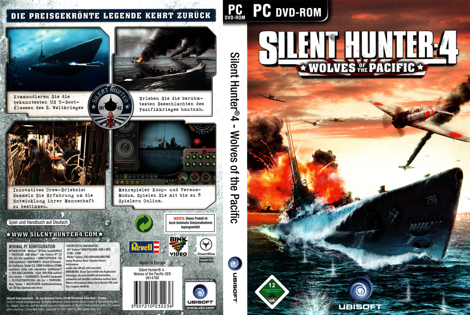 Silent Hunter 4: Wolves of The Pacific - DVD obal