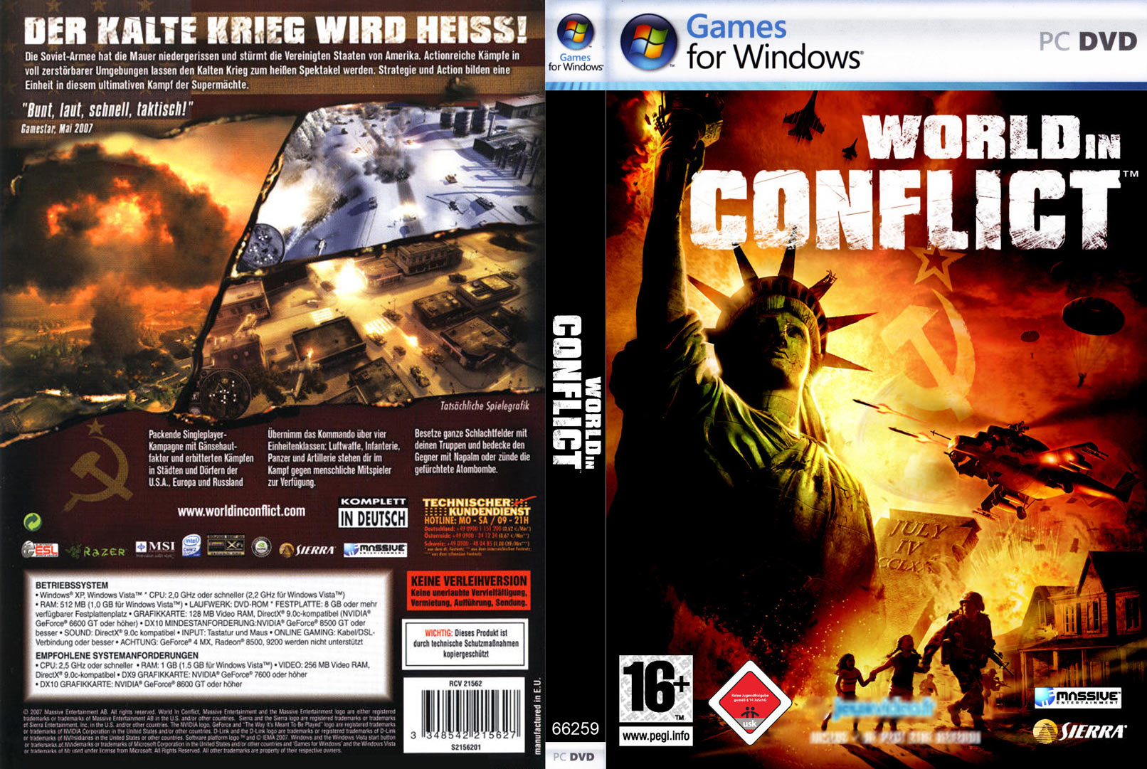 World in Conflict - DVD obal 2