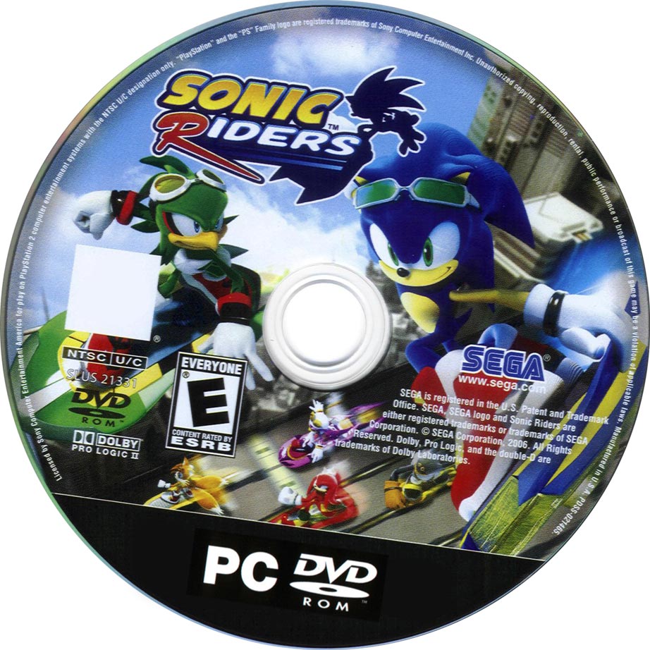 Sonic Riders - CD obal