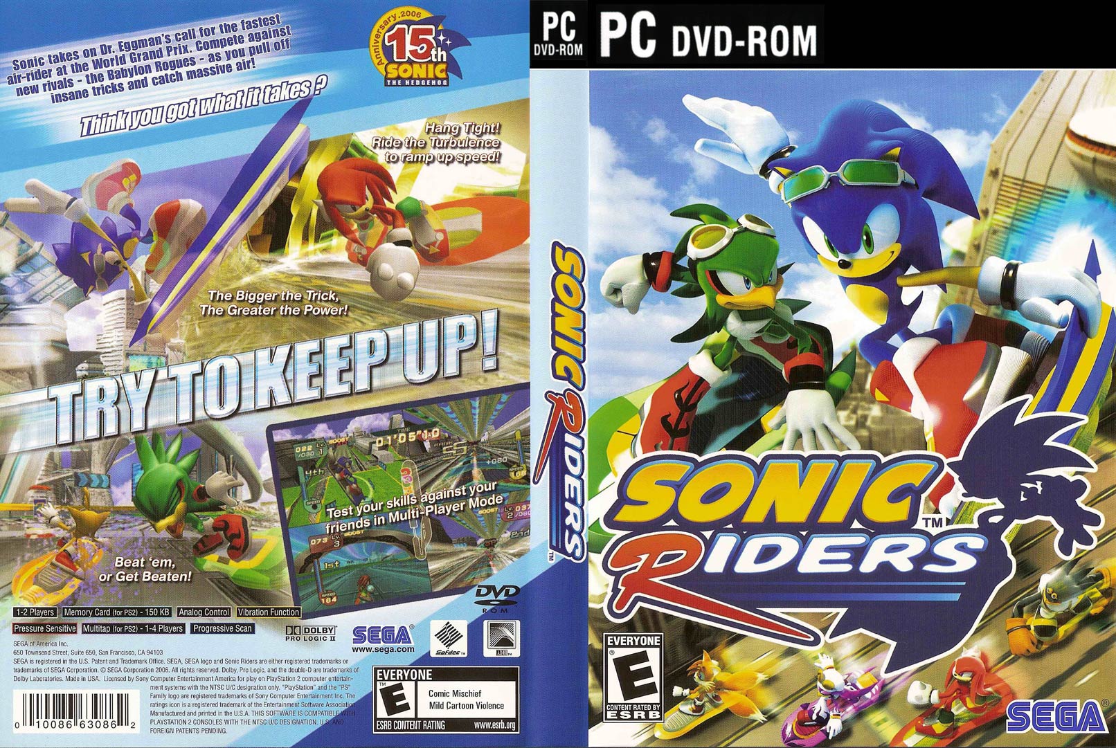 Sonic Riders - DVD obal